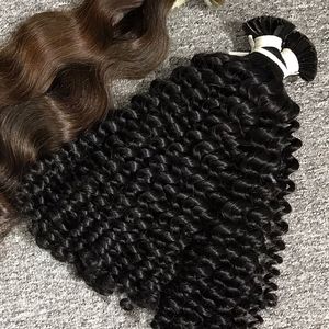 Más vendidos 2024 puntas de cabello humano rizado V I tips, puntas K, puntas planas Cierre de encaje de cabello crudo virgen Sin procesar Un donante - Product Image 4