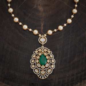 173033สร้อยคอ Kundan สำหรับสะสมทางวัฒนธรรม - Product Image 3