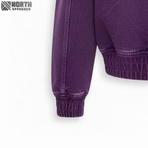 Veste en jean à logo personnalisé Street Wear Veste en jean oversize de haute qualité délavée à l'acide pour hommes - Product Image 3