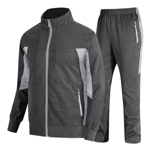 ชุดวอร์มผ้าฝ้ายเนื้อหนา ระบายอากาศได้ดี แบบยูนิเซ็กซ์ สั่งทำได้ 2 ชิ้น เสื้อฮู้ดดี้ผู้ชายพร้อมกางเกงจ็อกเกอร์ ชุดลำลองผ้าสเวตแพนท์เรียบ - Product Image 1