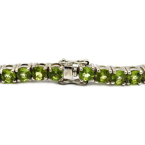 High Quality Wholesale Price 925 Sterling Silver Natural <b>Peridot</b> Gemstone Classic Look Luxury <b>Bracelet</b> Handmade Jewelry Exporter - Product Image 4