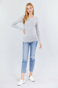 Grey Shades T-shirts à manches longues pour femmes meilleures couleurs collection de t-shirts décontractés pour femmes avec service d'impression personnalisé - Product Image 6