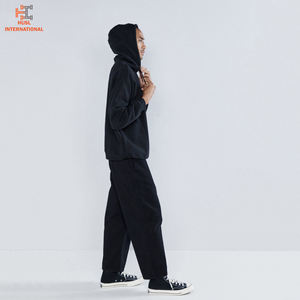 Moda Premium 100% algodón orgánico Color sólido Sudadera con capucha de gran tamaño personalizado transpirable Hip Hop diseño anticontracción característica para el invierno - Product Image 2