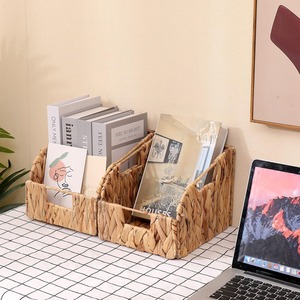 Portarrevistas de Jacinto de Agua, Cesta de Archivos de Papel Natural Más Vendida, Decoración de Escritorio - Product Image 6