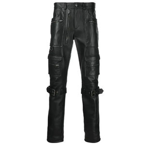 Pantalons cargo en cuir pour homme, taille haute, best-seller 2024, confortables, sur mesure, OEM, très demandés à un prix raisonnable, en solde ! - Product Image 5