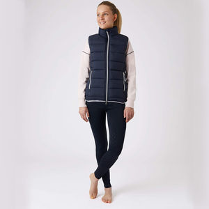 Custom Plus Size Women's Quilted Puffer <b>Vest</b> with Zipper Closure Sleeveless Winter Warm Nylon Cotton Breathable <b>Utility</b> - Product Image 2