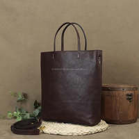 Bolso Tote de Diseño Personalizado en Cuero Genuino Grabado para Mujer - Marca Privada, Estilo Vintage de Lujo, Uso en Exteriores, Abierto/con Cremallera