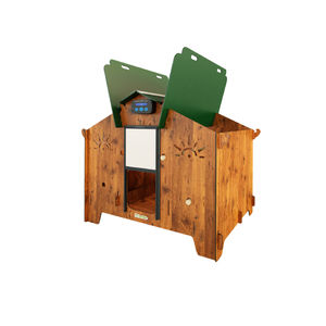 Cucciolotta Polly Farm 2XL Quadrate Solid Made in Italy High Quality Hpl Laminate External Resistant House Chicken Coop - Product Image 2