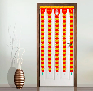 Wholesale 5 ft Long Artificial Marigold Flower Garlands for Parties Celebrations Indian Weddings Valentine's Day <b>Decoration</b> - Product Image 2