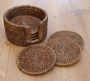 Posavasos de pizarra de sublimación MDF forma redonda antideslizante posavasos para bebidas taza Natural hecha a mano decoración del hogar vajilla posavasos - Product Image 2