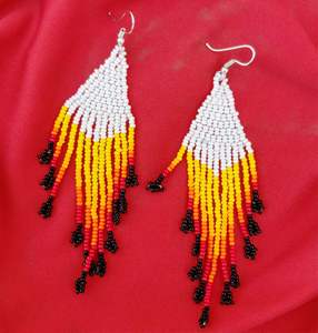 Boucles d'oreilles en perles faites à la main, motif fraise, pour femmes, bijoux de fête festifs, au meilleur prix, boucles d'oreilles en perles - Product Image 5