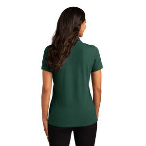 Manga corta con estampado de color sólido personalizado para mujer para polos ropa informal de estilo veraniego de punto transpirable - Product Image 3