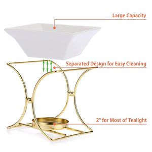 Latest Pattern Attractive Look Stainless Steel Silver Color Burner With Metal Gold Plated Stylish Stand Incense Holder - Product Image 3
