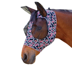 ผ้าคลุมหน้าลายม้าบินแบบตาข่ายมีหูสำหรับป้องกันม้า - Product Image 6