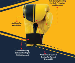 ถุงมือ MMA หนังแท้สำหรับผู้ใหญ่ SSI-BG-421ชกมวยสำหรับฝึกซ้อม - Product Image 5