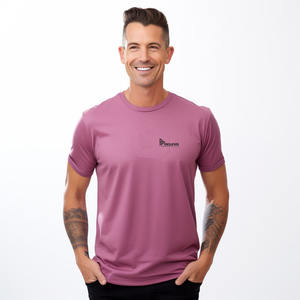 T-shirt pour homme en coton 100% Coupe ajustée Blanc et plusieurs couleurs Utilisation décontractée Coupe ample Respirant Jersey Confortable et élégant - Product Image 2