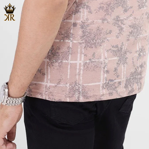 Meilleures ventes T-shirt à manches courtes pour hommes, taille et couleur personnalisées, nouveau tissu tricoté élégant et décontracté à vendre - Product Image 6