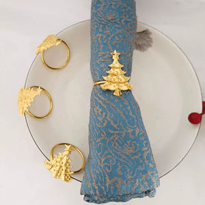 Anneau de serviette en aluminium de grande qualité à prix raisonnable, finition raffinée, décoration de table discrète pour une salle à manger sophistiquée - Product Image 1