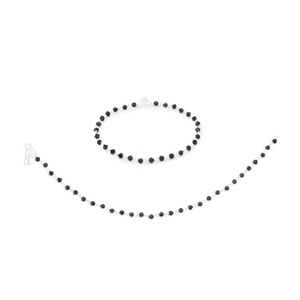 Indian Bridal Anklets <b>Silver</b> Tone <b>Ankle</b> <b>Bracelet</b> With Crystal Beaded Anklets Indian Manufacturer Wholesale Jewelry for Women - Product Image 1