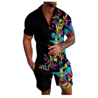 Conjuntos Deportivos de Verano para Hombre de la Mejor Calidad, Tejido de Velour de Secado Rápido, Logotipo Personalizado Bordado, Tallas Grandes, 100% Algodón, Estampado Floral