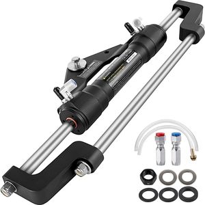 Best Hydraulic Outboard Steering Cylinder 550 Mm Stroke 50mm <b>Rod</b> Diameter For 1/2 In Pipe Marine Boat Use - Product Image 1