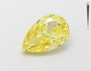 Diamante Cultivado en Laboratorio HPHT CVD de 1.33 Ct, Certificado IGI GIA, Amarillo VVS VS, Corte Perla, Diamante Suelto - Product Image 1
