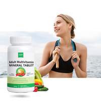 Comprimés multivitaminés et minéraux pour adultes, formule spéciale de marque privée, favorisant le bien-être, pour un soutien nutritionnel quotidien