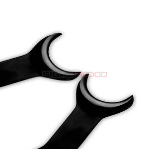 Ouvre-bouche dentaire autoclavable enduit noir écarteur de joue de lèvre en acier inoxydable Double face Instruments médicaux postérieurs - Product Image 5