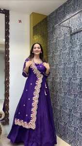 ชุดสلوار คามีซ แบบอินเดีย ทันสมัย ขายส่ง คุณภาพดีที่สุด สำหรับงานแต่งงาน งานเลี้ยง แห้งเร็ว ปรับแต่งได้ ใส่ได้ทั้งฤดูหนาวและฤดูร้อน - Product Image 4