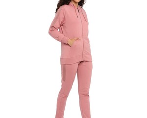 100% coton personnalisé femmes survêtement haute qualité femmes quantité Logo personnalisé OEM survêtement pour filles mode - Product Image 1