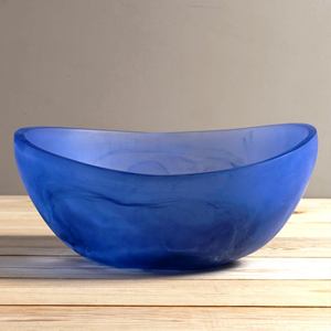 Plato de Servir Decorativo de Resina Ecológica Pulida a Mano, Color Personalizado, Apto para Alimentos, Diseño Europeo, Apto para Lavavajillas - Product Image 1