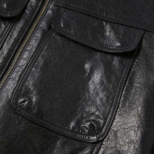 Chaqueta de Cuero para Hombre Estilo HIGH STREET de Moda, Chaquetas de Cuero al por Mayor para Hombre - Product Image 5