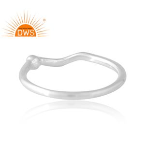 Nuevo diseño 925 anillo de banda de avión de boda de plata joyería personalizada para mujer regalo para ella - Product Image 2