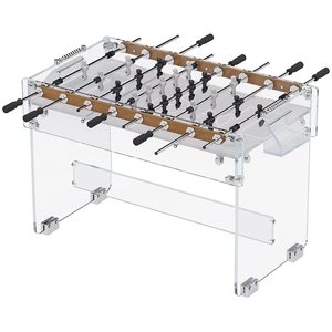 Xingjue XJ-1208 Tavolo da Calcio in Vetro Cristallo Moderno e Lussuoso per Interni con 2 Palloni da Calcio - Product Image 1