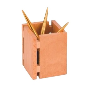 Office Stationary Pen Glass Stand Pencils Stand Walnut Finished Pens and Pencil Stand Indian Stationary <b>Holder</b> Pen <b>Holder</b> - Product Image 3