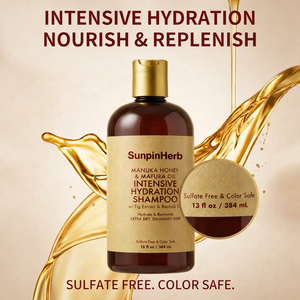 Champú Hidratante Intensivo con Miel de Manuka y Aceite de Mafura para Cabello Natural Seco, Quebradizo, Rizado y Encrespado - Product Image 3