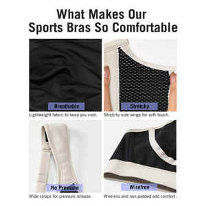 Nouveau soutien-gorge de sport d'été à maintien élevé, respirant, séchage rapide, avec bretelles fines, convertible, pour yoga, débardeur de fitness, couleurs assorties - Product Image 5