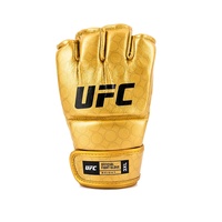 Gants de MMA imprimés or UFC Fighting Champ, vente chaude 2025, logo personnalisé, entraînement de kickboxing, demi-doigts, sport de combat, grappling