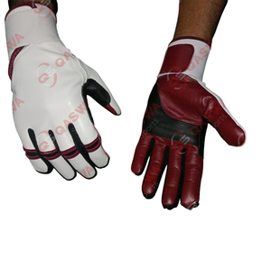 Guantes de bateo de béisbol duraderos y cómodos de nuevo estilo Diseño único Suministro directo de fábrica Guantes de béisbol de cuero - Product Image 4