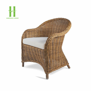 Chaise de salle à manger en rotin de qualité supérieure, design tissé, design moderne, meubles OEM personnalisés pour hôtel, salon, décoration intérieure HNH - Product Image 5
