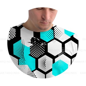 Camiseta de algodón de gimnasio para hombre con logotipo personalizado, camiseta de manga corta con estampado de secado rápido digital liso, tejido pesado, estilo formal de talla grande - Product Image 6