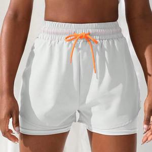 Ensemble short et chemise à bas prix Short décontracté pour femme Short femme rayé taille haute Tenue extensible grande taille Logo personnalisé - Product Image 5