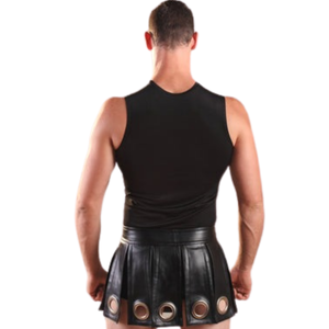 Pantalon en similicuir pour homme, noir, en similicuir, coupe slim, vêtements de club fétichistes, avec fermeture éclair - Product Image 5