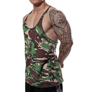 Wholesale Best Selling Camouflage Gym Fitness Casual Men <b>Tank</b> <b>Top</b> Crewneck Sleeveless Shirt Cotton Polyester Man <b>Tank</b> <b>Tops</b> - Product Image 3