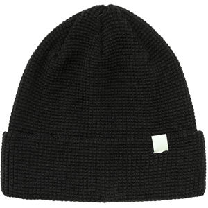 Bonnet haut de gamme avec logo brodé personnalisé Bonnet tricoté à froid Bonnet d'hiver Étiquette tissée extensible Bonnets en laine 100% - Product Image 1