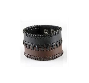 Europe et états-unis nouveaux accessoires usine directe bracelet en cuir punk tissé à la main rétro bijoux transfrontalier - Product Image 1