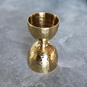 Jigger de Barra de Doble Cara con Acabado Martillado de Acero Inoxidable, Herramienta de Medición de Cócteles de Precisión con Agarre Equilibrado y Vertido Preciso - Product Image 3