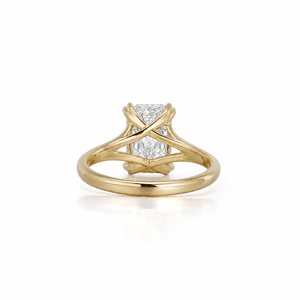 Elegante Anillo de Compromiso con Diamante Radiante de 2.09 Ct D-F VVS1-VS2, Diamante Cultivado en Laboratorio en Oro de 14K/18K, Opción Moderna para Pedida de Mano - Product Image 2