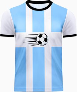 ชุดฟุตบอลชายคุณภาพพรีเมียม เสื้อฟุตบอลสั่งทำพิเศษ แขนสั้น คอวี น้ำหนักเบา ระบายอากาศได้ดี แห้งเร็ว คุณภาพสูง สำหรับกีฬา - Product Image 1