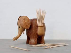 Porte-cure-dents en bois massif |   Boîte de rangement pour cure-dents en bois réutilisable et écologique pour la cuisine, la salle à manger, le restaurant - Product Image 2